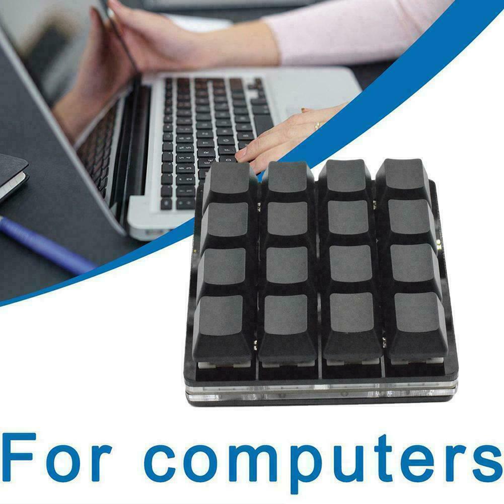 16-key Black Keypad Mechanical Keyboard Custom Shortcut Programmable Keys V1S6
