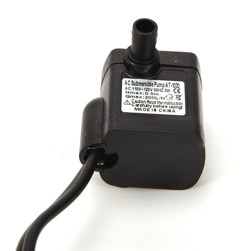 220/240V 3W Submersible Water Pump Aquarium Fountain Fish Pond Tank EU Plug BDAU