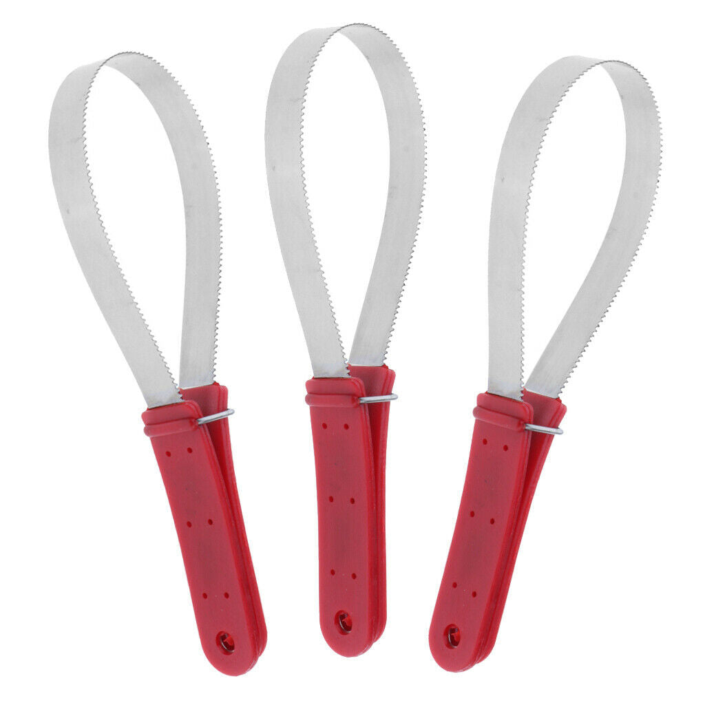 3 Pieces Quality Animal Equine Sweat Scraper Grooming Tool Random Color