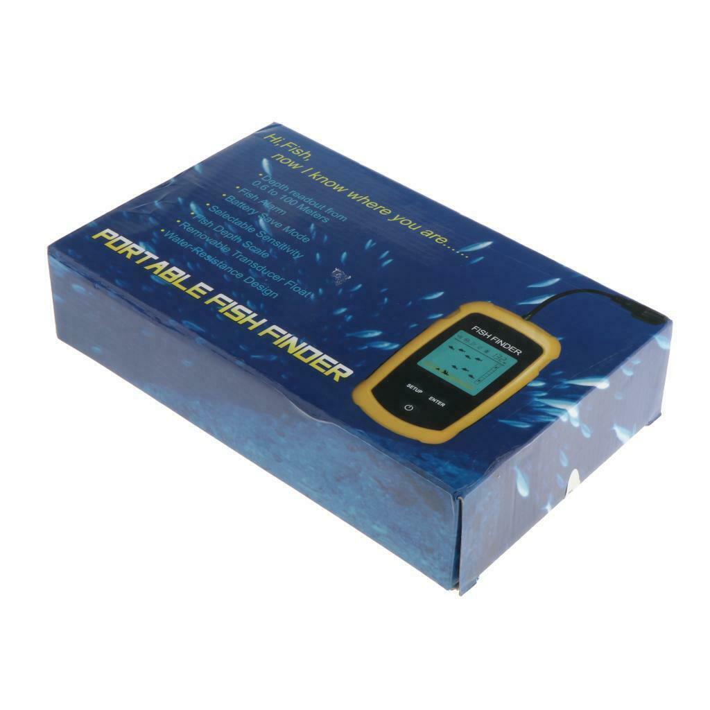 Finder LCD display fish finder module including transducer float underwater