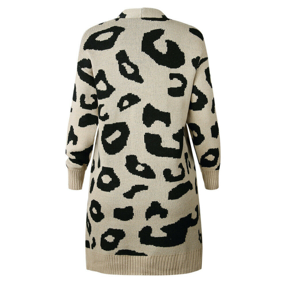 Women's Knitted Sweater Long Sleeve Cardigan Knitwear Jumper Outwear Coat Jacket