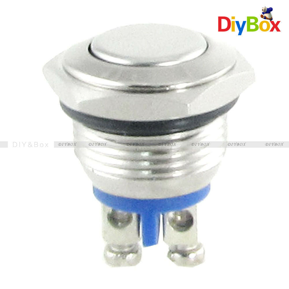 AC 250V 3A NO 16mm Metal Momentary Round Push Button Switch N O Normally Open