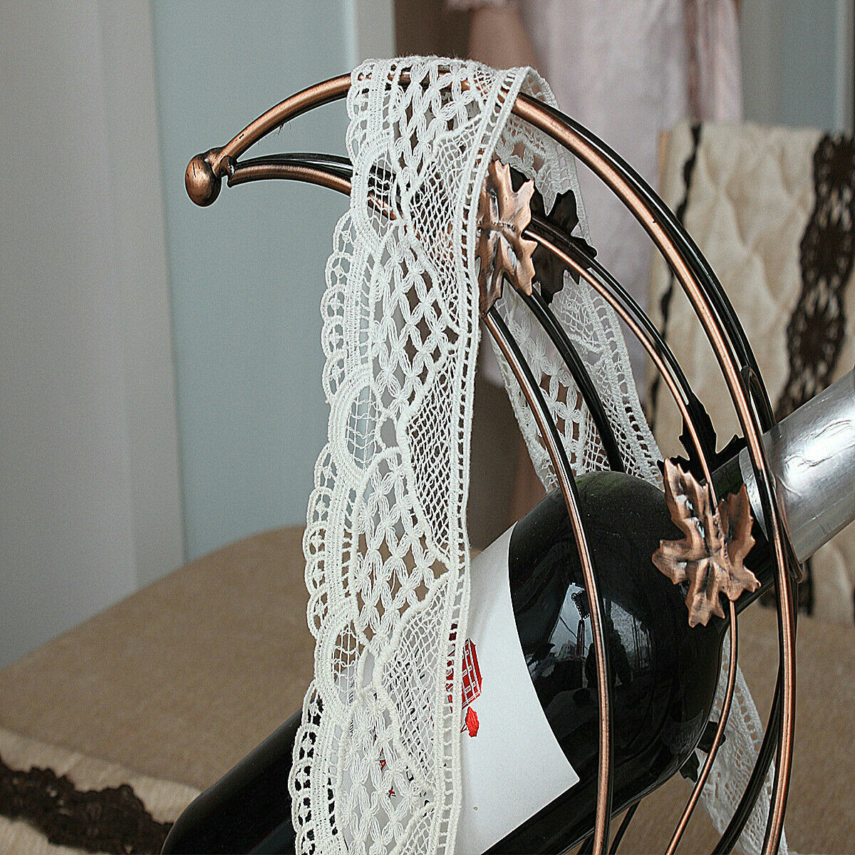 2 Yards Water Soluble Polyester Cotton Lace Edge Trim White Ribbon Sewing Crafts