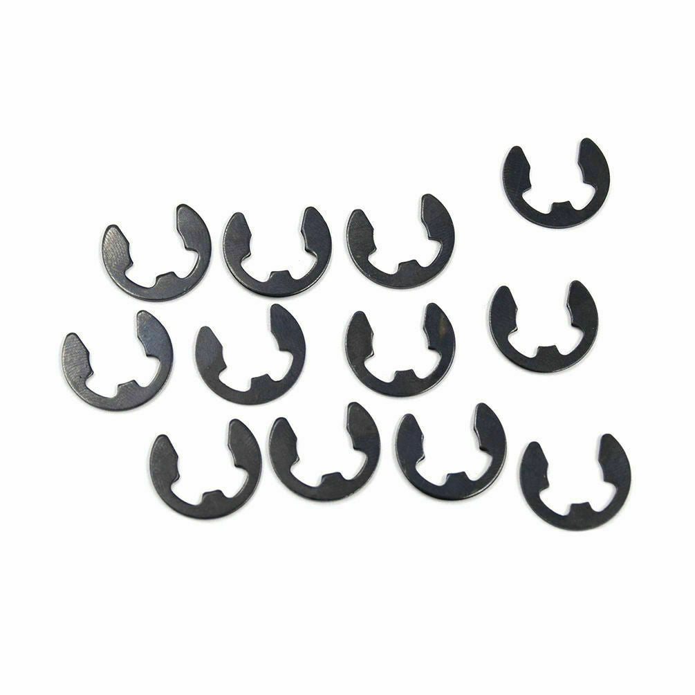 300 Pieces E-Clip Assortment Kit Set Black Oxide Finish Retaining Ring Circlip