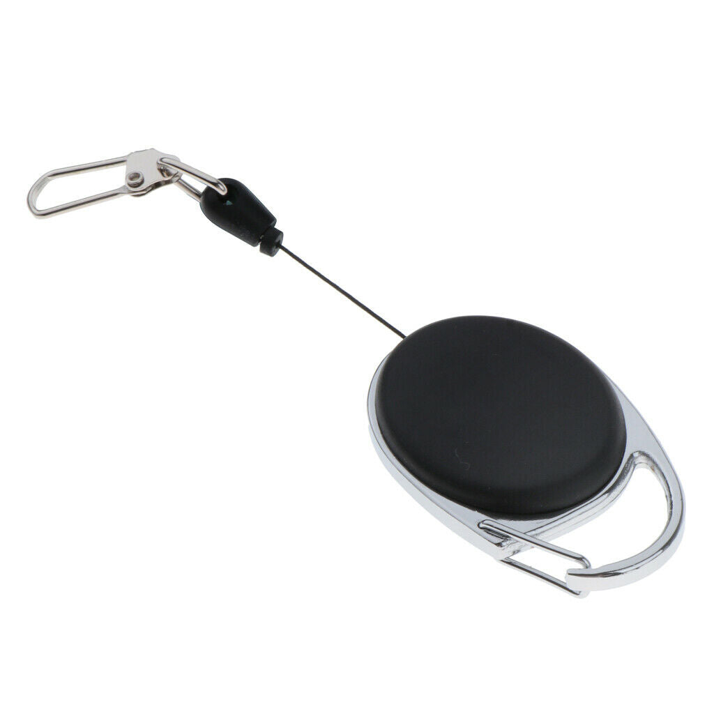 Anti-lost Retractable Key Chain Holder Lanyard Reel Steel Wire Retracting