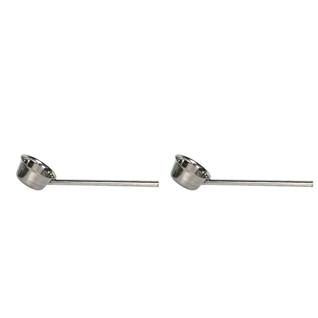 2 Pack Household Thickening Stainless Steel Pan Long Handle Pouring Soup Oil