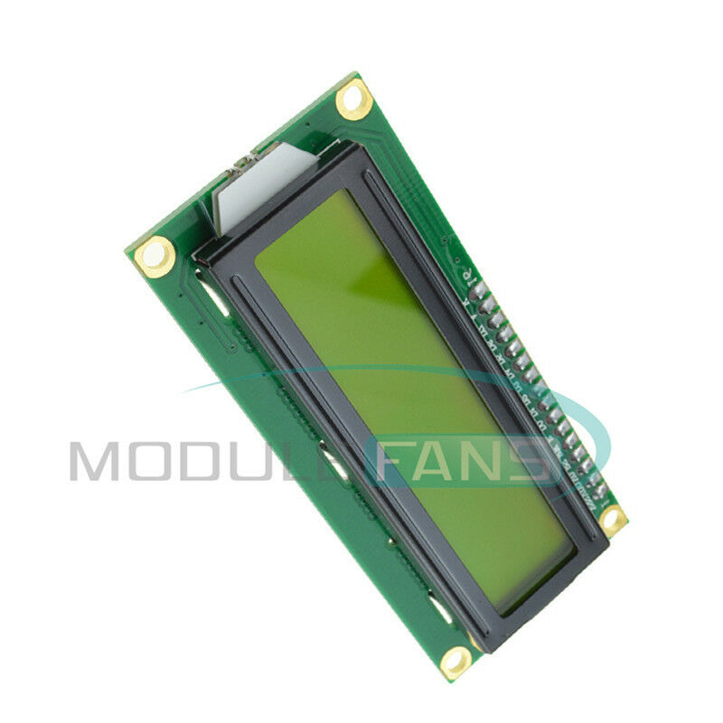 10PCS IIC/I2C/TWI/SPI Serial Interface1602 16X2 LCD Module Display Yellow MF