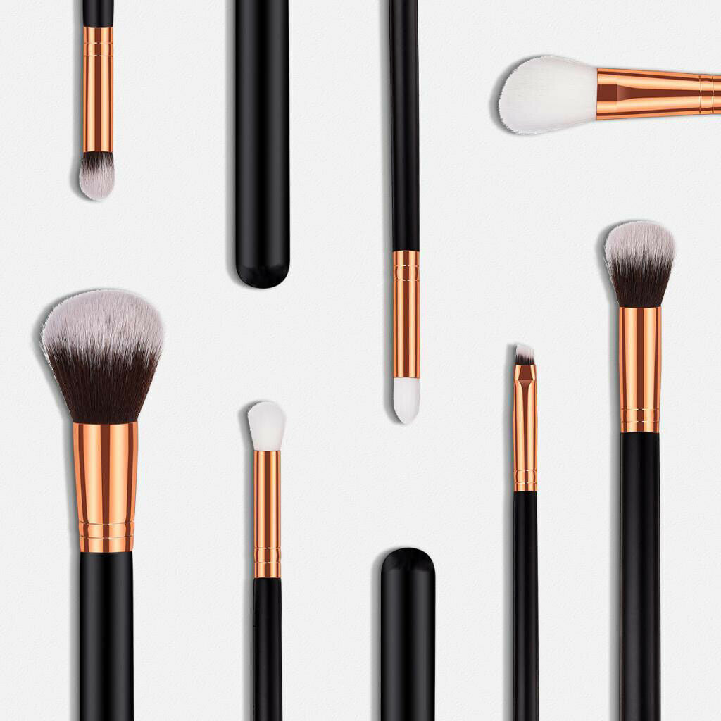 7 PCS Makeup Brushes Set Eyeshadow Cosmetics Eyebrow Blush Foundation Powder