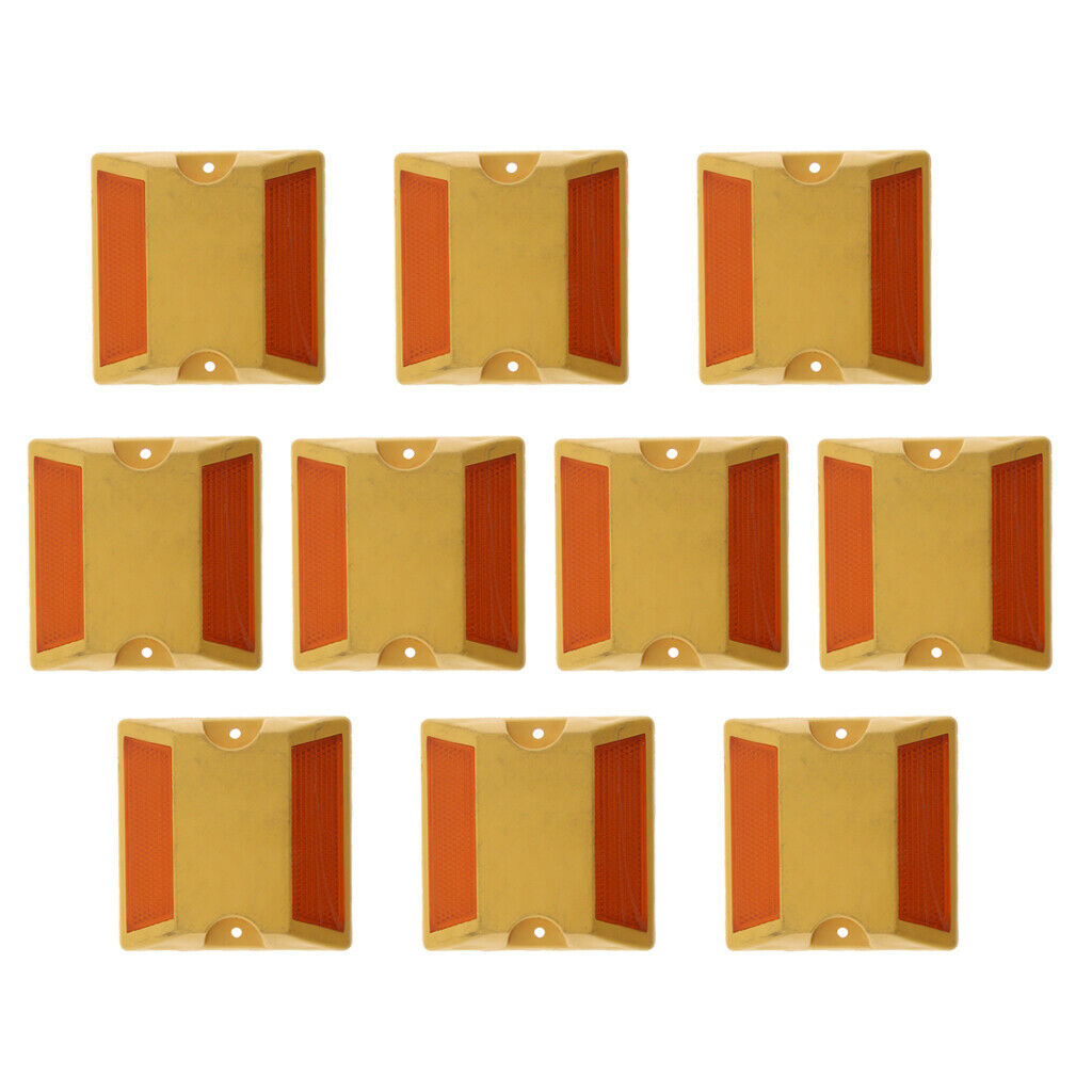 10Pcs Commercial Reflective Road Pavement Reflector Roadway Stud Reflector