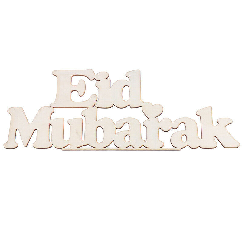 1PC EID Wooden Pendant EID MUBARAK Decor Pendants Ramadan Decor Islam Dec.l8