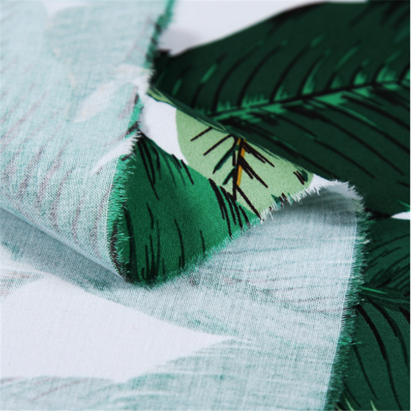 100x145cm Large Banana leaf Printing Fabric Sewing Dress Clothes Material DIY