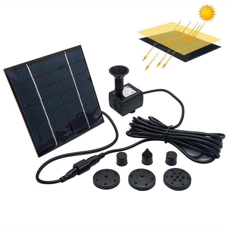 180L/H Solar Power Panel Kit Fountain Pool Pond Garden Submersible Water Pump