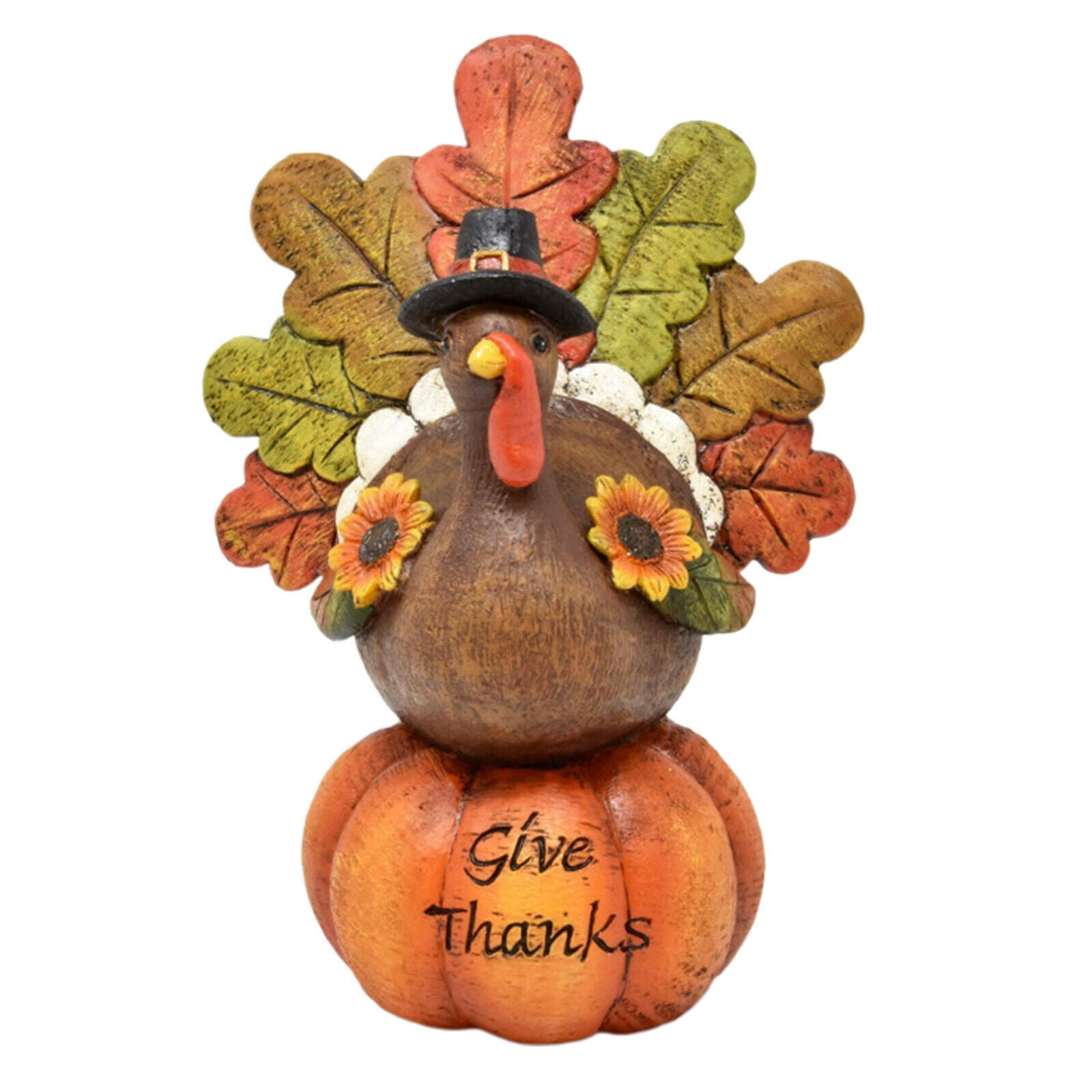 Thanksgiving Turkey Pumpkin Plaque Cute Autumn Harvest Living Room Decors