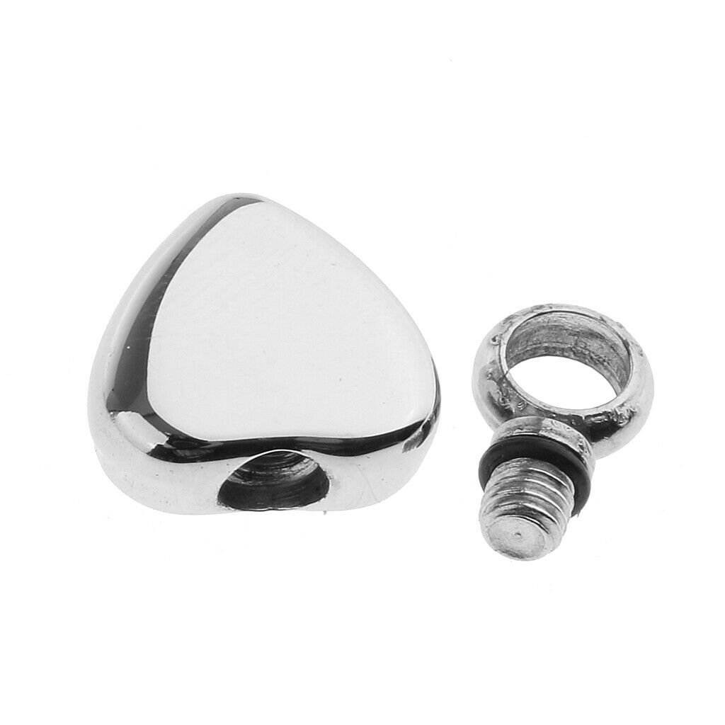 Both Sides Shiny Stainless Steel Love Heart DIY Keepsake