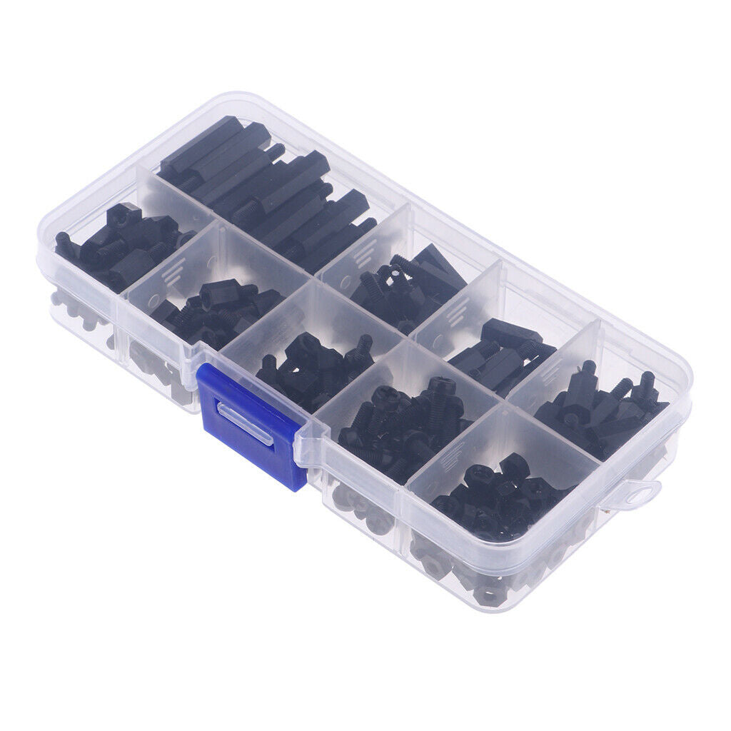 180Pcs M3 Male to Female Hex Nylon Spacer Standoffs