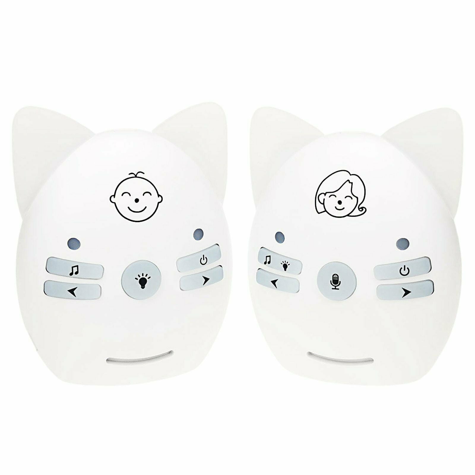 Baby Monitor Digital Audio Crystal Clear Cry Voice AU Plug White AU plug