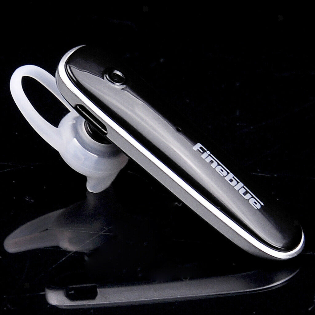 Bluetooth Headset Earphone Sport Earbud Earpiece Noise Cancelling Black