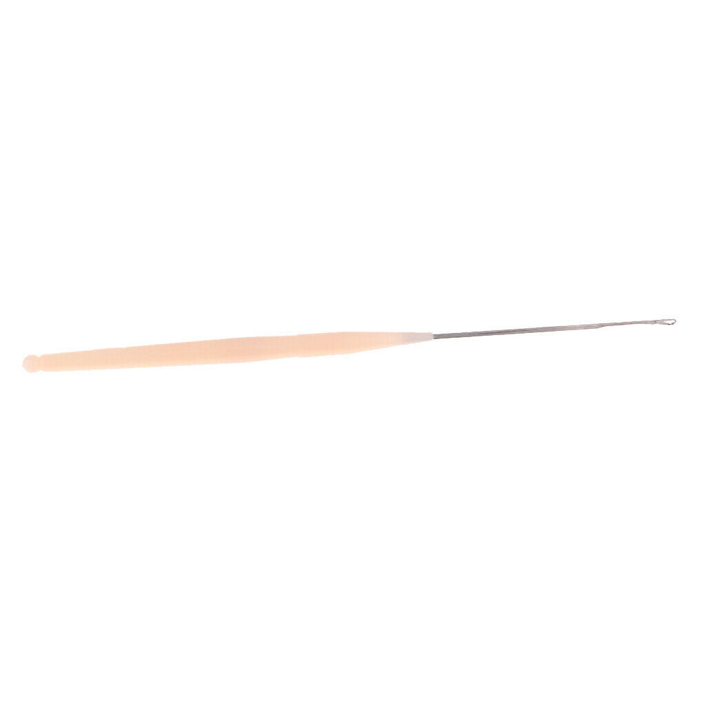 2x Latch Hook Crochet Weaving Needle Hair Extension Knitting Interlock Tools