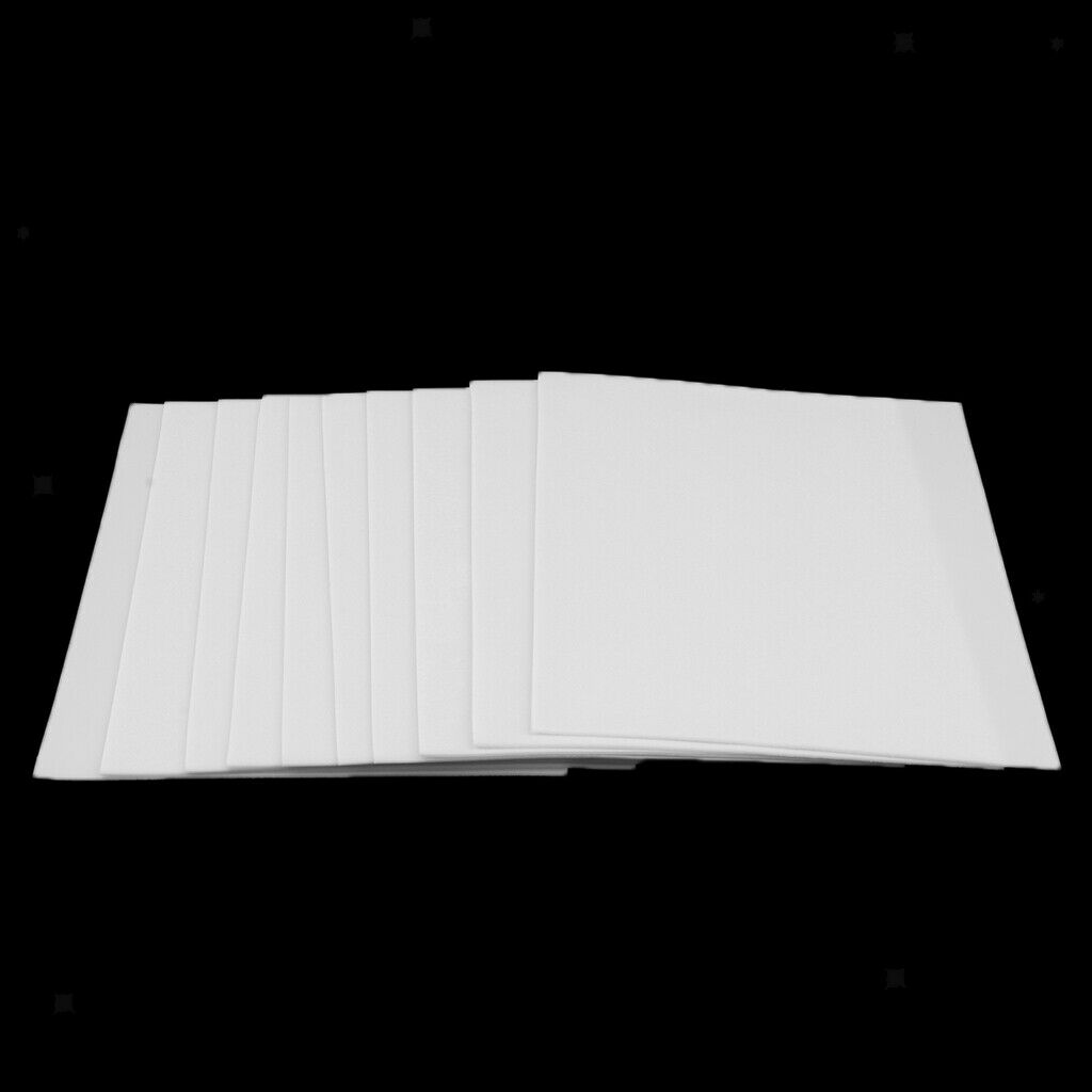 Pack of 10 Plain Blank Tattoo Practice Skin Sheet Learning Tattoo Machine Supply
