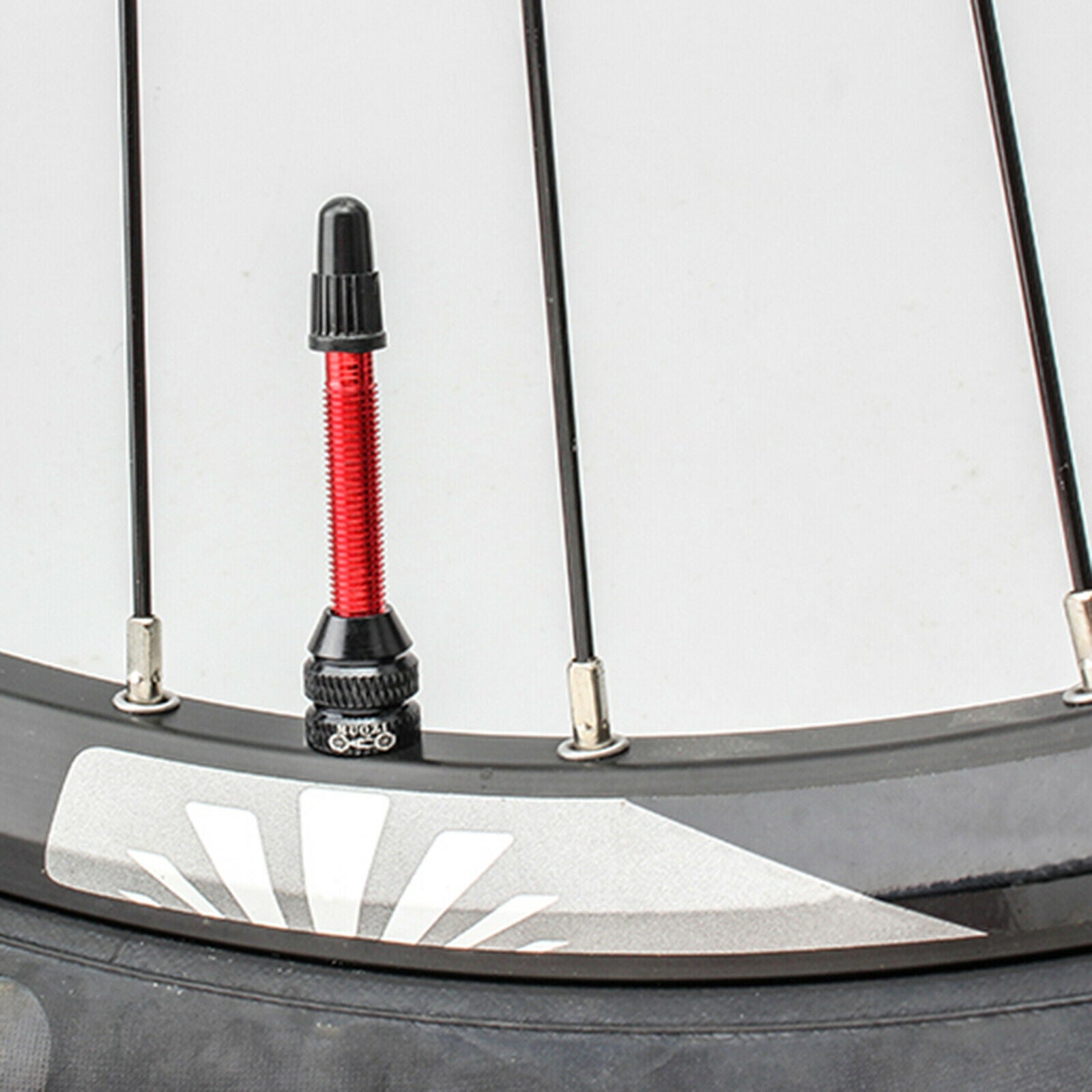 Tubeless Presta Valve Stem MTB Mountain Bike Tubeless Rim Core 60mm,Black