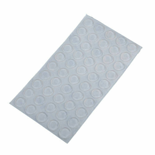 100 Pcs Rubber Self-Adhesive Feet Clear Round Bumper Door Buffer Furniture Pad