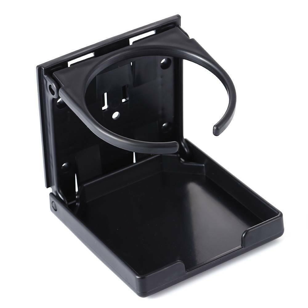 Black Universal Adjustable Folding Cup Drink Holder Car Truck Boat Camper RV