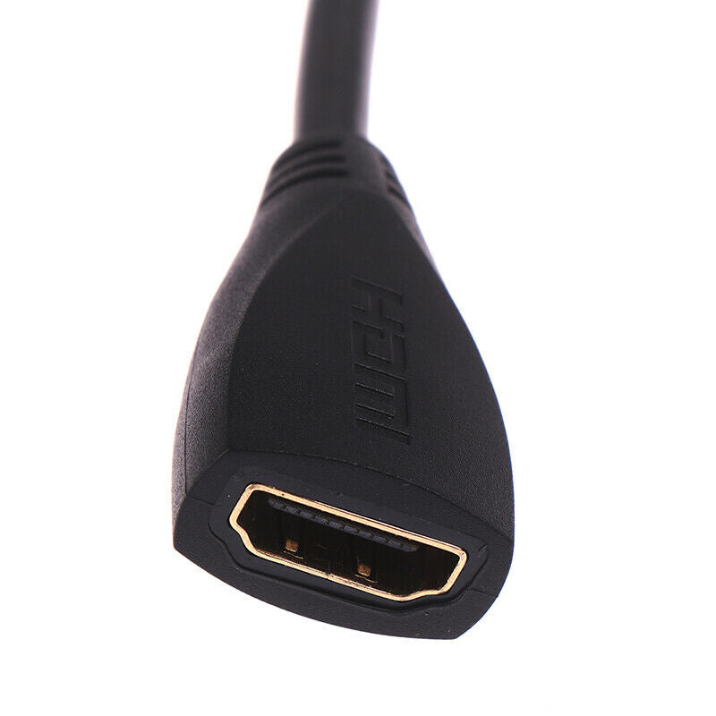20CM Mini HDMI Male to HDMI Female Adapter Connect Cable Cord 1080P WU WF  N Tt