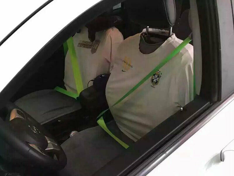 Seat Belts Fluorescent Green 3.6m Webbing 3 Point Auto Racing Front Safety 360CM