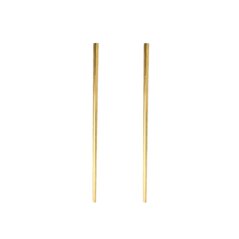 2xBrass Tube Pipe Tubing Round Bar Rod Long 50cm Wall 1mm Tube Pipe 14mm
