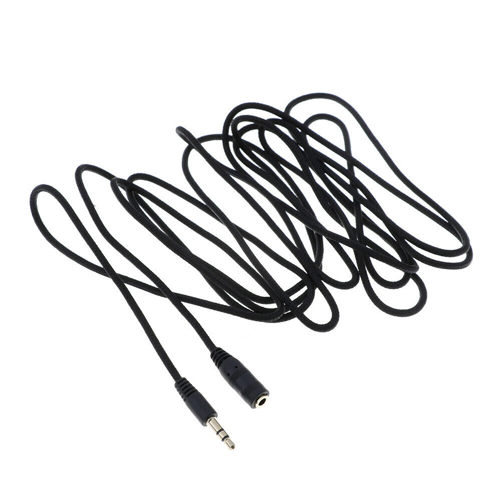 3.5mm female--male aux stereo audio headphones extension cable lead cord wirN Ad