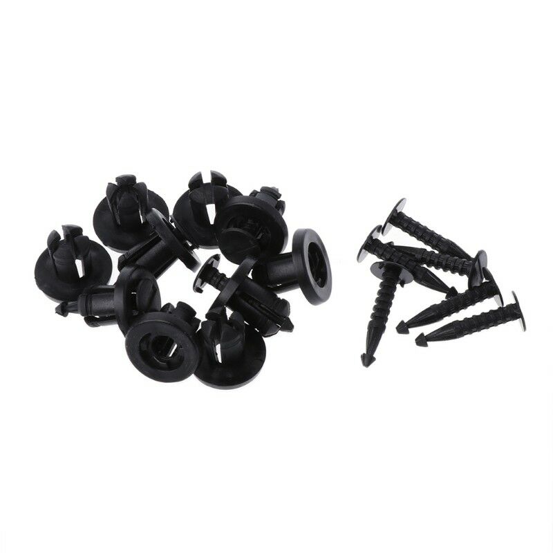 10 X Car Bumper Fastener Clip Trim Rivets For Renault Clio Laguna Megane Espace