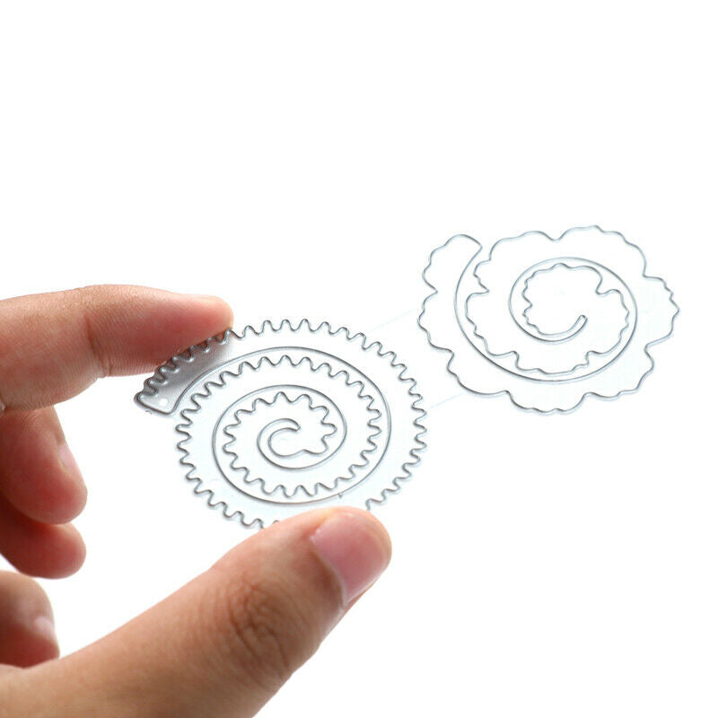 Spiral Flower Metal Cutting Dies for DIY Scrapbooking Crafts Embossing Die C Rf