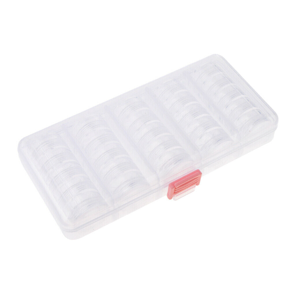 25PCS Clear Plastic Cosmetic Sample Container Jars Pot Small Empty Portable