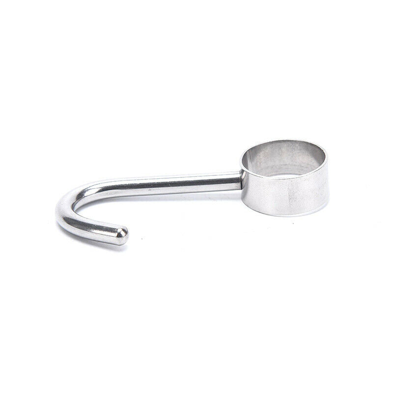 1Pc Kitchen Wall Mounted Coat Hooks Movable Stainless Steel Bathroom Ho.l8