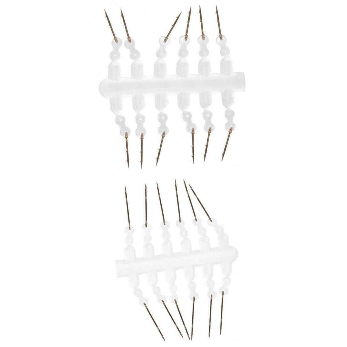 24x Bait Spikes with Silicone Round Ring Terminal Rig for Carp Rigs Hooks