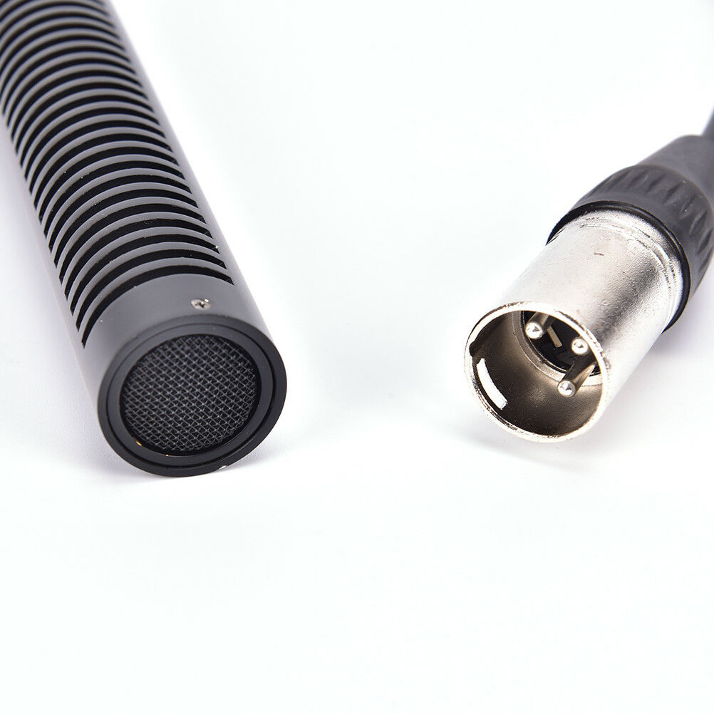 Shotgun DV Interview Mic Microphone Video Camera Camcorder XLR Cable ConferPFWF