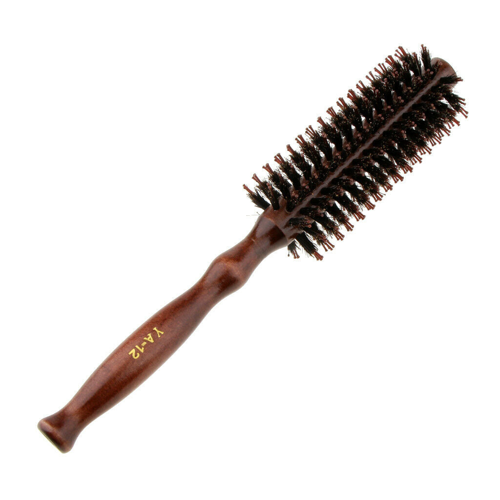 Round Styling Hair Brush -  Roll Hairbrush with Natural Wooden Handle for Women