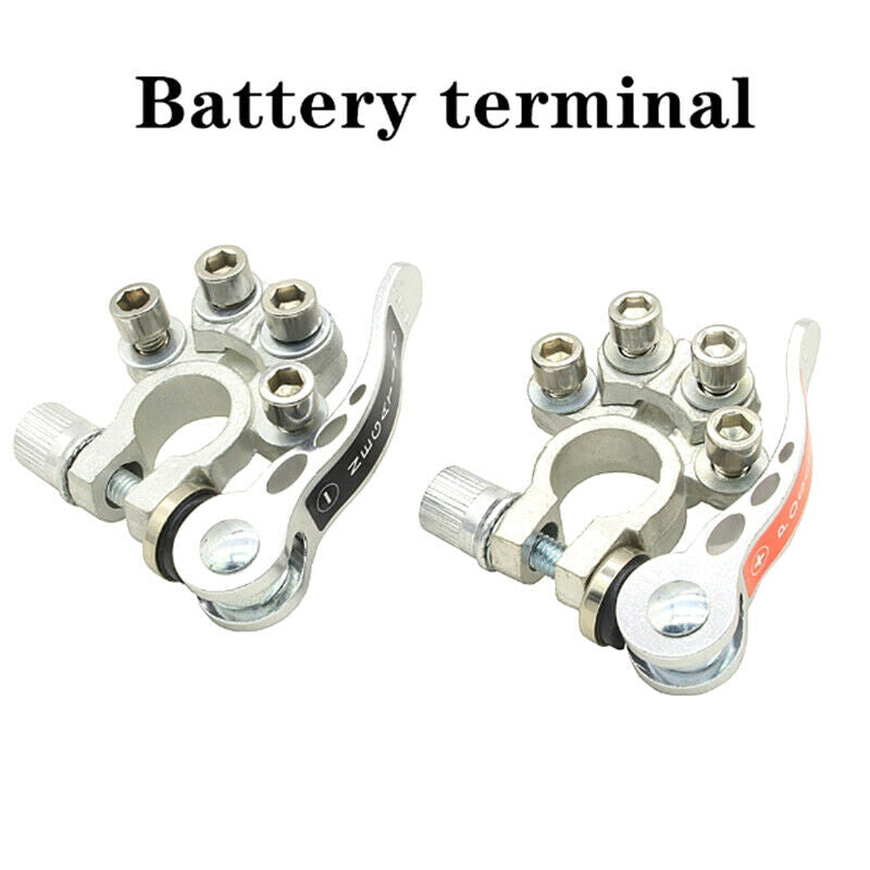 2Pcs/Set Battery Terminal Connector Clamp Quick Release Adjust Disconnect