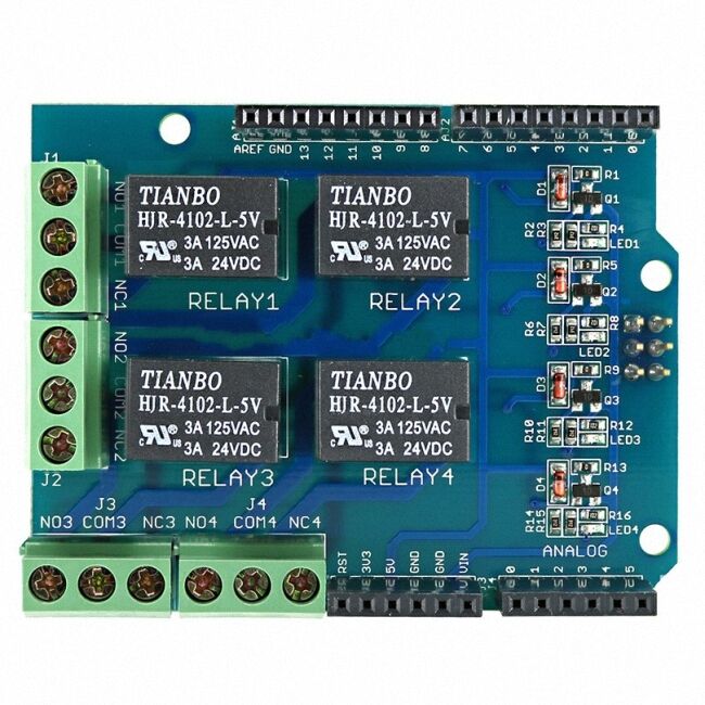 1 of Four channel Relay Shield Module 5V 4 for Arduino [M1]