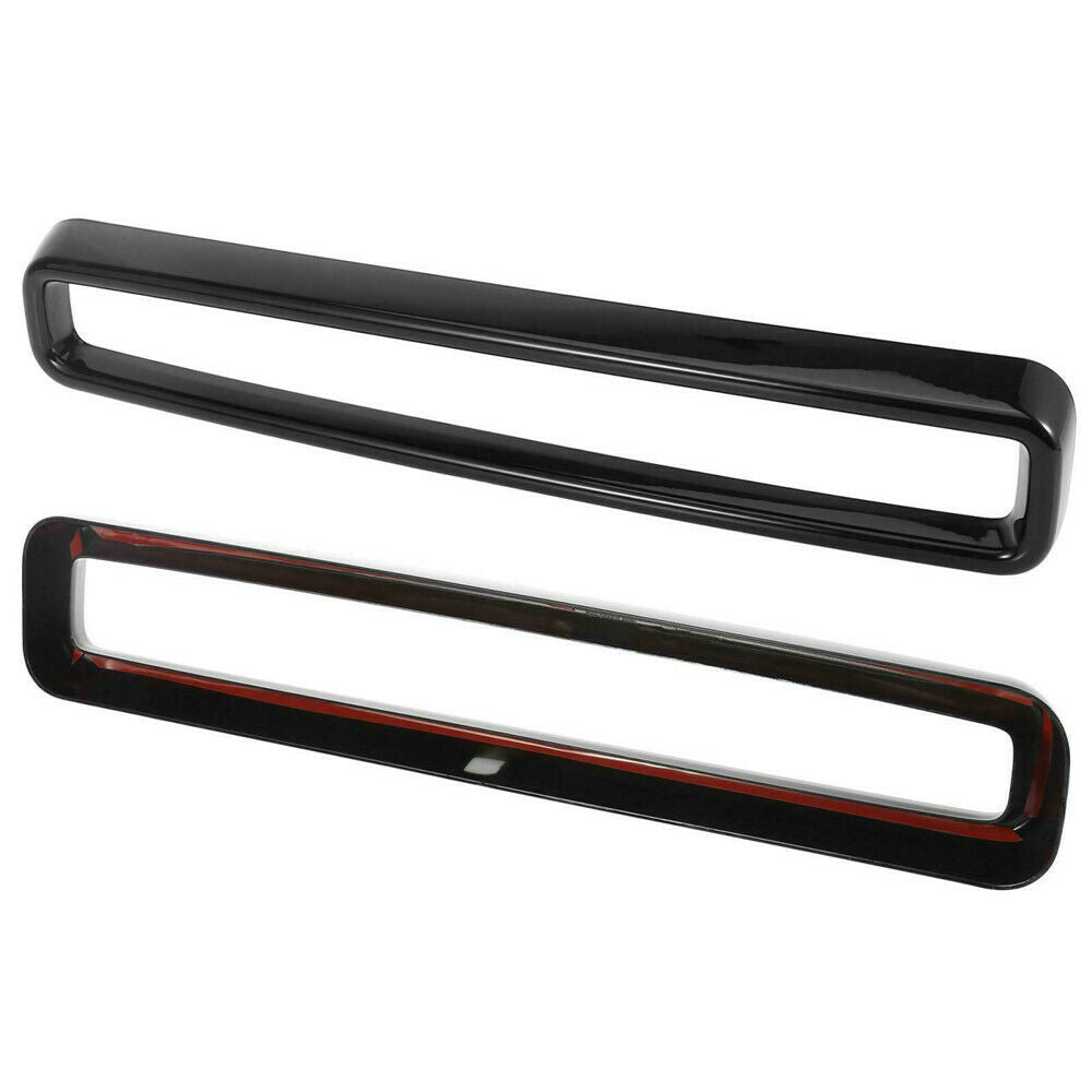 2Pcs Black Front Grill Grille Inserts Cover Trim for Dodge Challenger 2015-2020