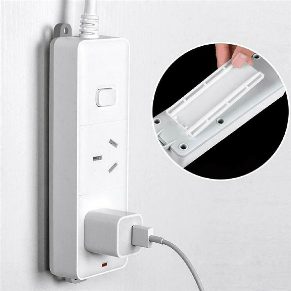 1 Set  Wall Hanging Patch Panel Wall Storage Plug Extension Socket Holder New