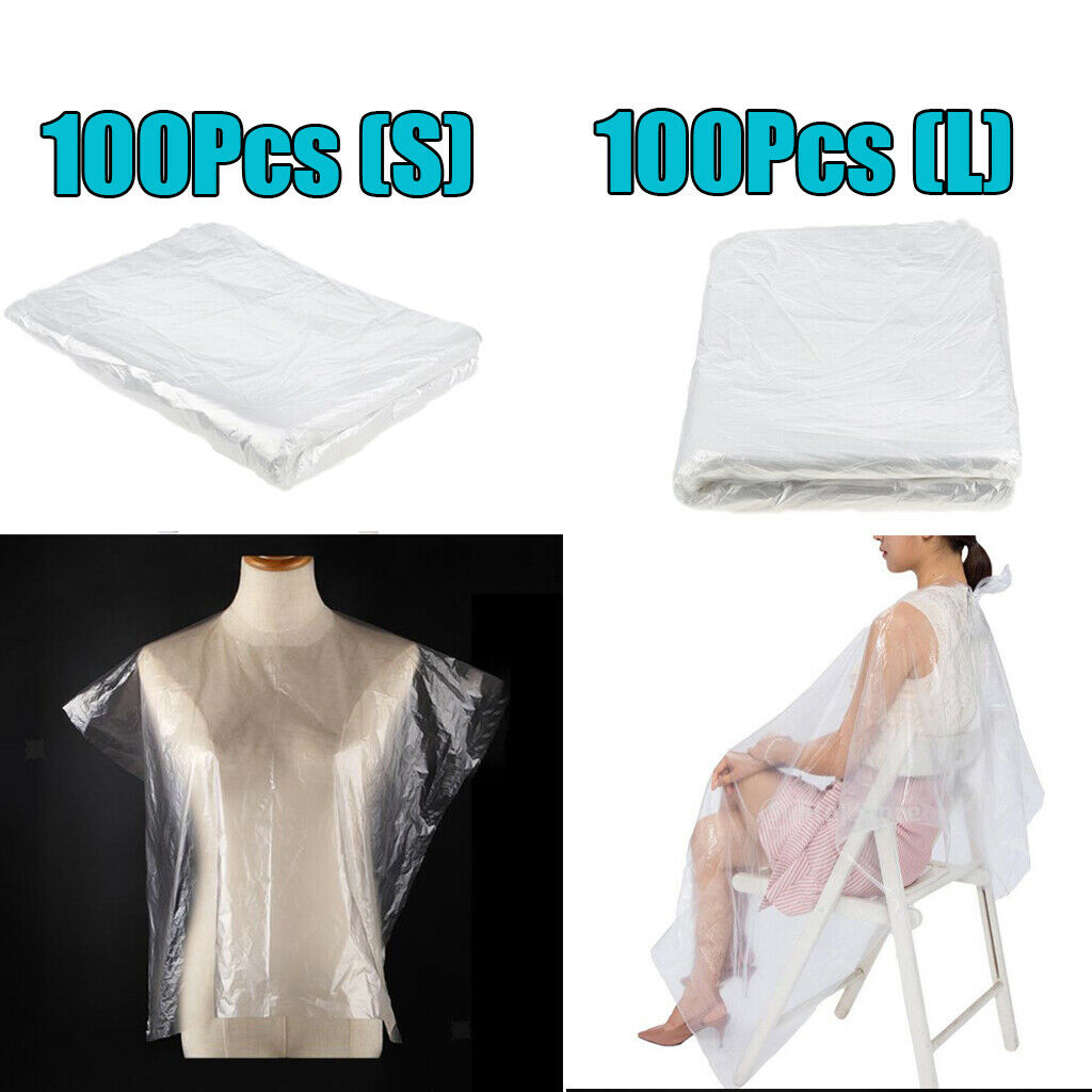 200pcs Disposable Hair Cutting Capes Salon Gown for Hairdressing Capes