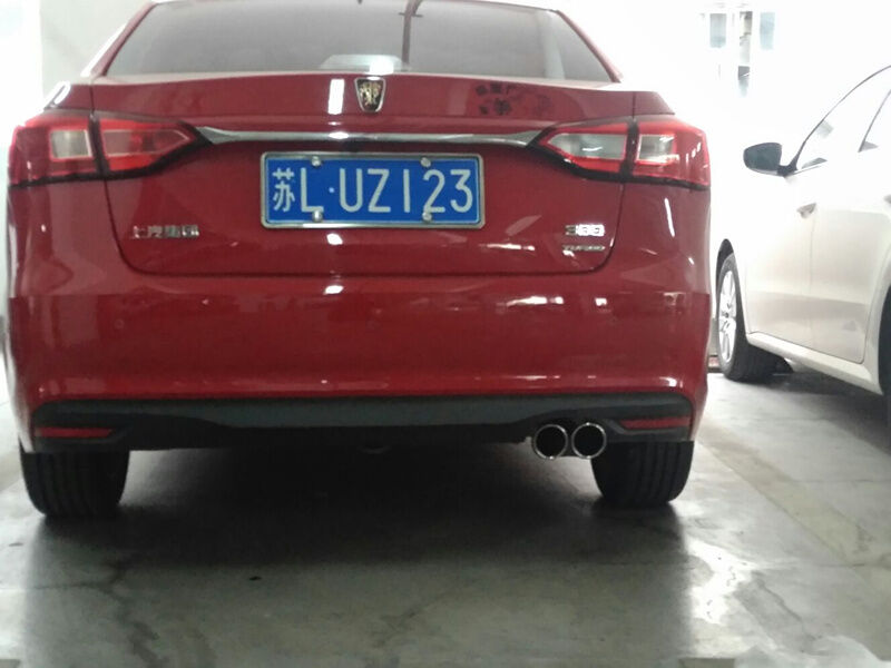 1x 76mm Universal Chrome Stainless Steel Round Exhaust Pipe Tail Muffler for Car
