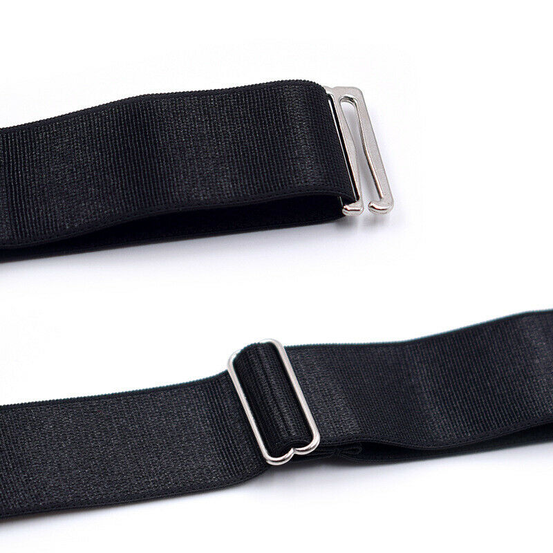 Men Shirt Stays Holders Adjustable Elastic Suspenders Suit Brace Garter Belt New