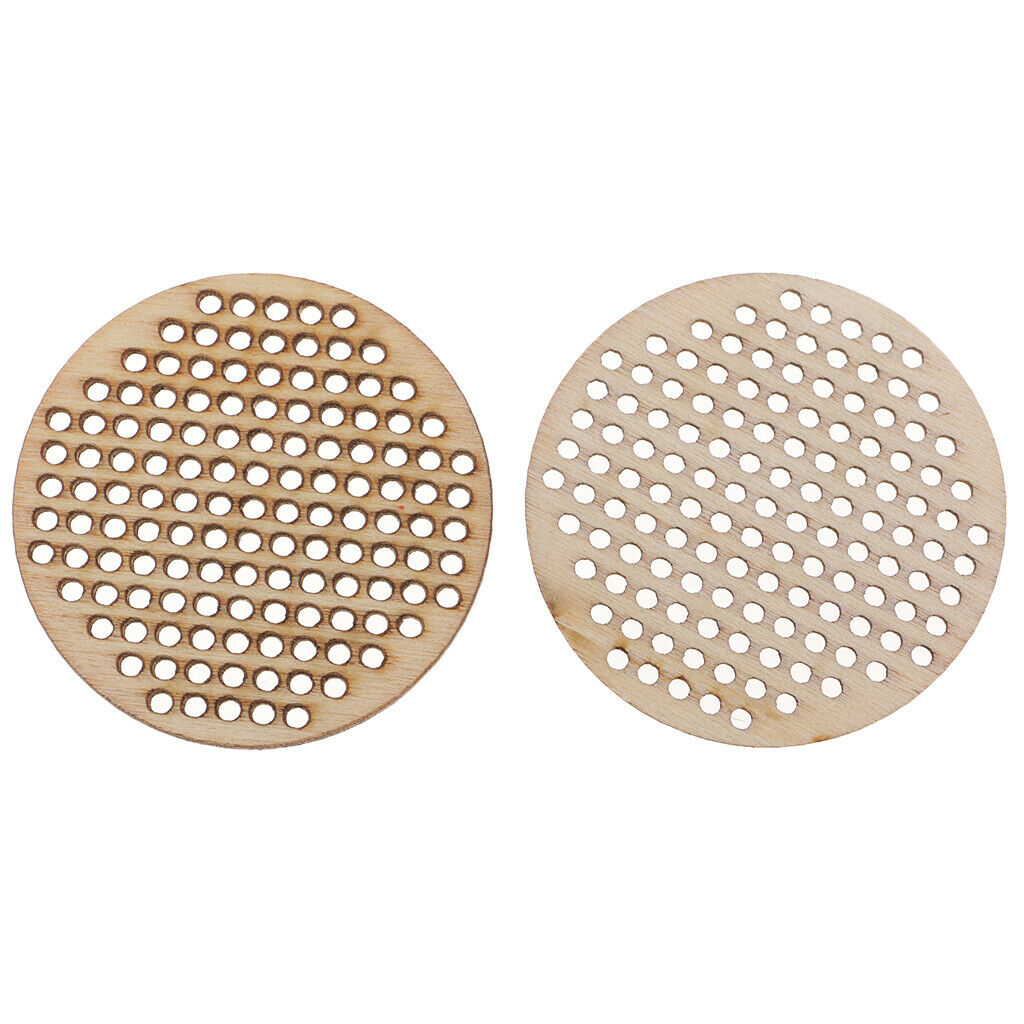 40 Wood Charm Pendant Natural Oval Round Heart Wooden Shape DIY Cross Stitch