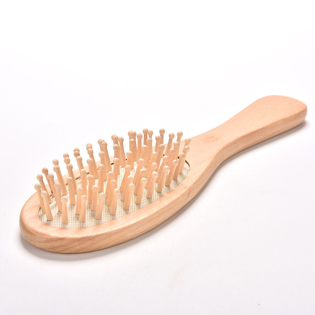 Paddle Hair Care Brush Wooden Massage Comb Scalp Stress Release Beauty Too.l8