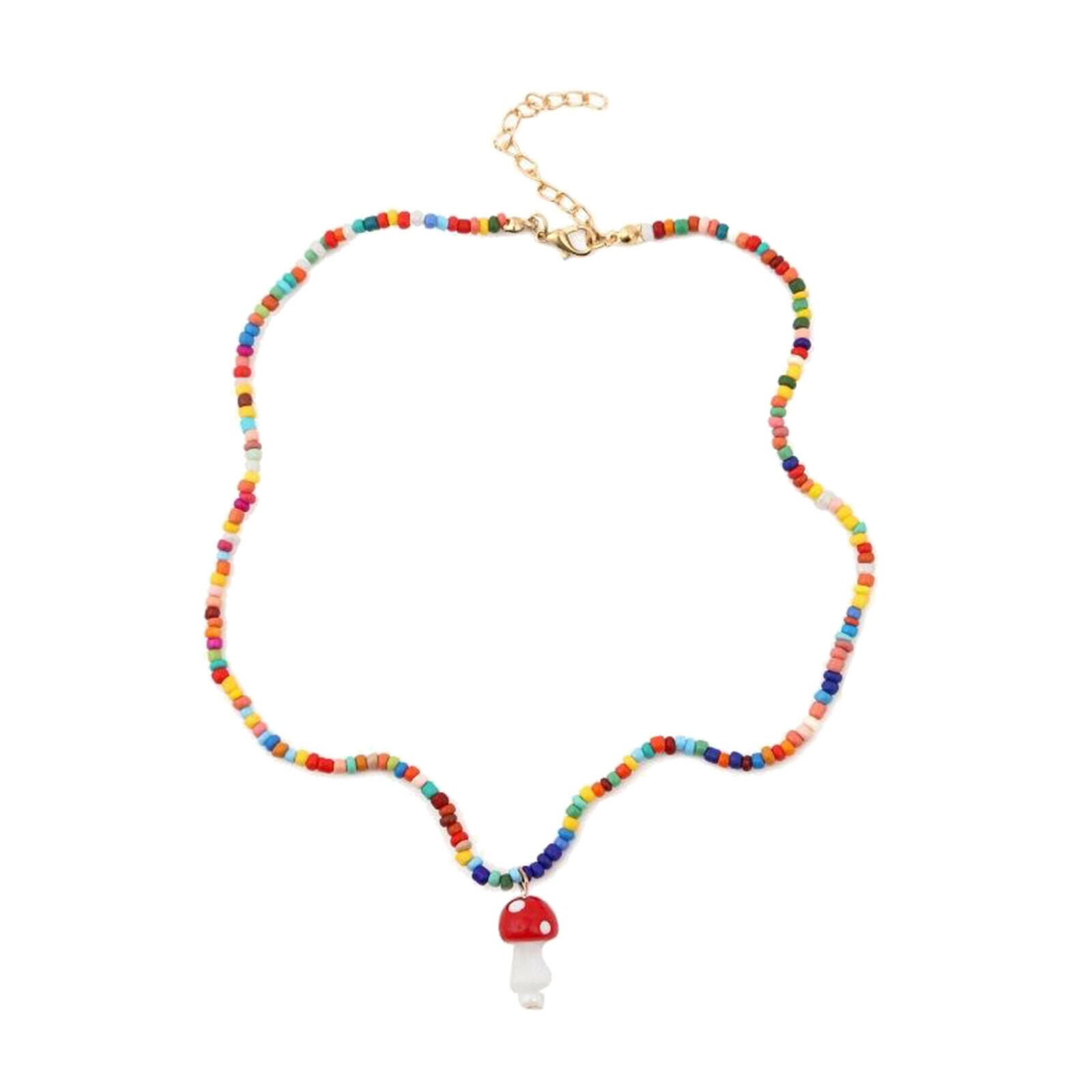 Cute Mushroom Pendant Necklace Mushroom Choker for Women Girls Daughters