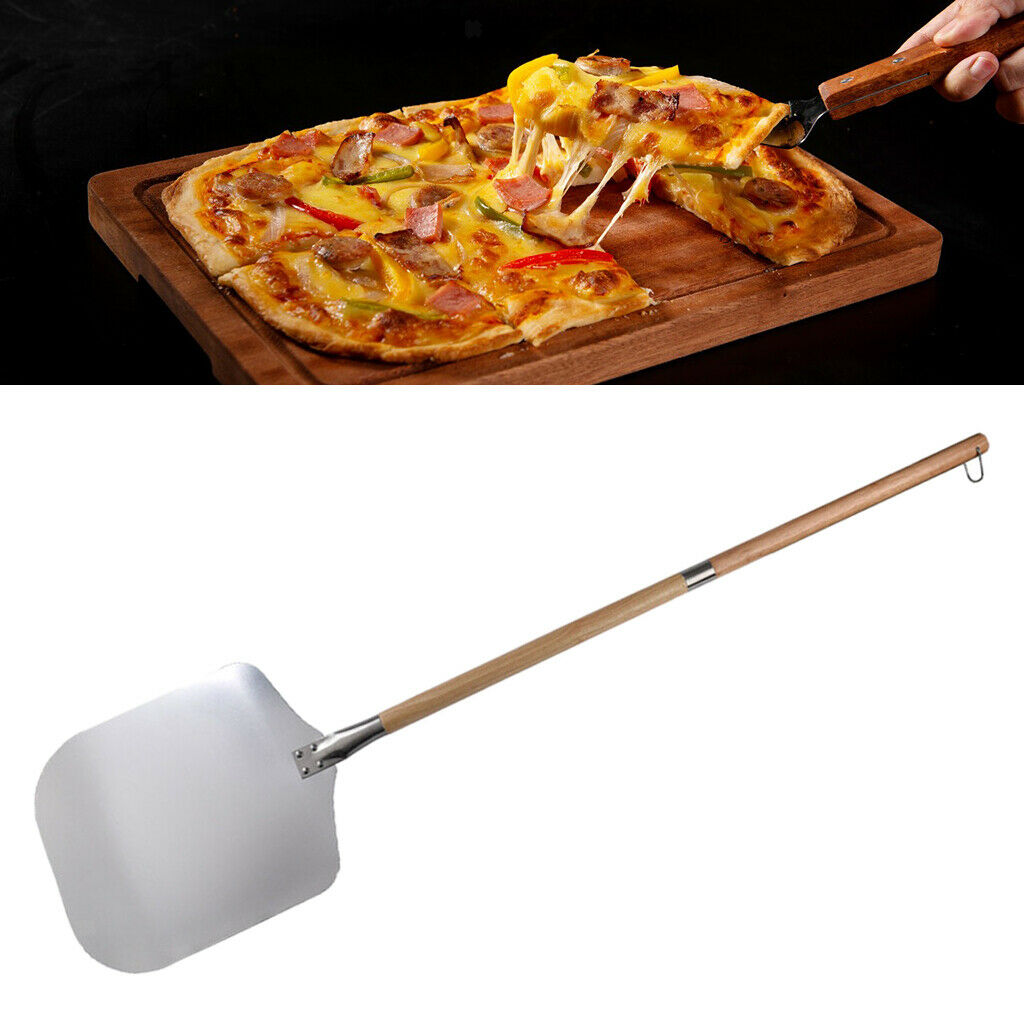 Aluminum Pizza Turning Peel Paddle Large Wooden Handle for Pizza Pizza Tool