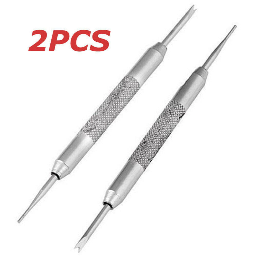 2PCS/Set Metal Watch Band Spring Bars Strap Link Pins Remover Repair Kit Tool JT