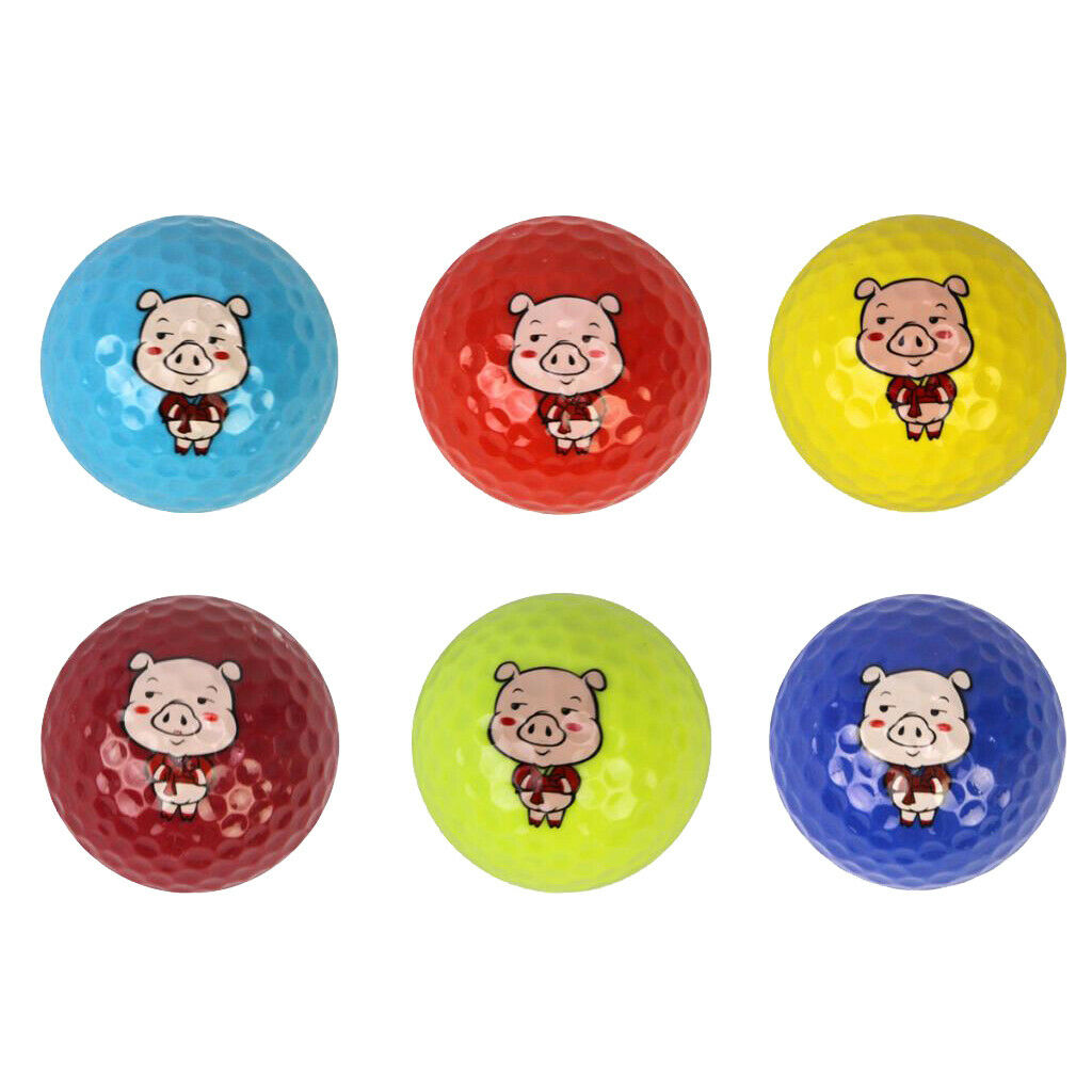 Premium Outdoor Sports Golf Balls, Super Soft Feel, Long Distance, Cute Pig